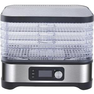 Dehydrator for Jerky Food Dryer 5 Trays 30-75C Wide Temperature Range 360-degree Air Circulation System for Jerky Dog Treats Herbs Meat Fruit Dehydrator for Jerky Food Dryer 5 Trays 30-75C Wide Temperature Range 360-degree Air Circulation System for Jerky Dog Treats Herbs Meat Fruit