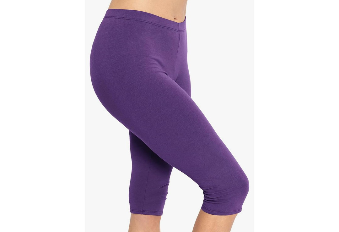 Women's and Plus Size Knee-Length and Ankle Length Leggings M