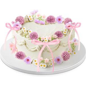 30 Pcs Wildflower Cake Decorations Baby in Bloom Cake Decorations Fake Wildflower Heads Pink Bow Topper for Women Birthday Wedding Bridal Baby Shower Party Picnic 30 Pcs Wildflower Cake Decorations Baby in Bloom Cake Decorations Fake Wildflower Heads Pink Bow Topper for Women Birthday Wedding Bridal Baby Shower Party Picnic