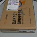 Manual Carpet Sweeper for Pet Hair - Rotating Brush Floor Sweeper, Lightweight Push Broom for Classroom Rugs, Non-Electric Lint & Crumb Cleaner, Easy-Dump Dustbin, No Batteries Needed