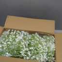Babys Breath Artificial Flowers, 30 pcs White Flowers Artificial Real Touch Faux Flowers Bouquet Look Real Fake Flowers for Wedding Party Home Garden Tables Centerpieces Office Arrangements Decoration
