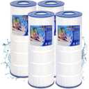 BYTANA Swimming Pool Filters Cartridge Compatible with Hayward C1200, CX1200-RE, Sta-Rite PXC-125, Unicel C-8412, Filbur FC-1293, 120 Sq. Ft. L x OD: 23 5/16" x 8 15/16" (4 Pack)