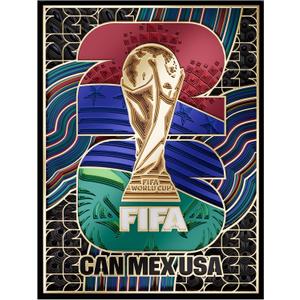FIFA WorldCup2026 Collectible Wall Art Limited Edition 3D Layered Decor, 20.8"L x 15.7"W