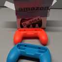 FASTSNAIL Grips for Nintendo Switch 2 (2025) for Joy-Con 2, Wear-Resistant & Anti-Slip Switch 2 Controllers Grips Handle Kit, Switch Holder Accessories for JoyCon 2 (Red,Blue)