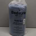 Bedsure Quilts King Size - Lightweight Bedspreads King Size with Basket Weave Pattern, Soft Quilt Bedding, Mineral Blue Comforter Coverlet for All Seasons (106" x 96")