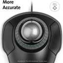 Kensington Orbit Trackball Mouse with Scroll Ring (K75327WW), Black-Grey