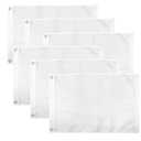 Flagolden Solid White Flag  6 Pack Nylon Small Blank Plain White Flags Heavy Duty DIY Flags to Create Your Own Custom Banner