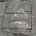 BINO | Clear Stackable Storage Drawers, Medium - 2 Pack | Clear Storage Drawers with Built-In Handles | Durable Plastic Organizer Drawer | Modular Stackable Drawer Acrylic Organizer