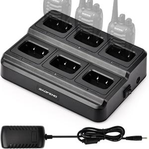 BAOFENG BF-888S Six Way Charger Multi-Unit Charger Station for BF-888S H-777 BF-88ST Walkie Talkies and Batteries