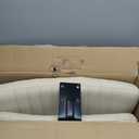 FDW Criss Cross Chair Armless Cross Legged Office Desk Chair Adjustable Swivel Ergonomic Desk Chair No Wheels U Shaped Backrest with Wide Seat Native Sponge Computer Task Vanity Chair for Home Office (Beige)