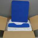 Loyoda Medical Shower Chair with Arms, Sturdy Aluminum Alloy Bath Chair, Slip Resistant Shower Bench, Height-Adjustable Shower Seat with Padded Handles for Elderly