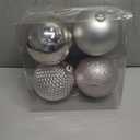 Christmas Ornaments Balls 4.7" Large Christmas Decorations Xmas Tree Shatterproof Big Pink Christmas Ball Ornaments with Hanging Loop for Wedding Holiday Halloween Party Indoor Outdoor Decor 4 Pcs