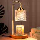 Candle Warmer Lamp, Latest Upgraded Candle Lamp Warmer with 2-4-8H Timing, 4-Level Dimming, Height Adjustable, 2 Bulbs for Home Decor Christmas Birthday Gifts for Women Mom Mother's Day Gifts