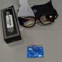FEISEDY Trendy Blue Light Reading Glasses for Women and Men, Vintage 90s Anti-Glare Readers B0317 Tortoise 1.5 x