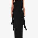 PRETTYGARDEN Women's 2025 Summer Wedding Guest Dress Sleeveless Ruffle Formal Cocktail Party Maxi Bodycon DressesSize L