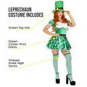 fun shack Adult Leprechaun Costume for Women, St Patricks Day Outfit, Irish Celebration Attire for Women (Medium, Green)