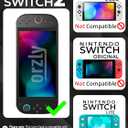 Orzly Case Compatible with Nintendo Switch 2 Protective Carry Case (2025 Model) with Screen Padding, Game Card microSD Pockets for Console and Accessories Screen Size 7.9" - Gift Boxed