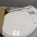 Quick Flip Toilet Seat with Built-In Potty & Splash Guard for Toddler Training, Slow Close - Jool Baby (Round)