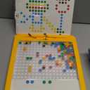 Large Magnetic Dots Board for Kids, Magnetic Drawing Board for Toddlers, Magnetic Dot Art with Magnetic Pen, Montessori Preschool Education Travel Toys for Kids Boys Girls Age 2 3 4 5 6 7 Years Old