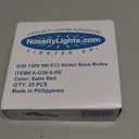 Novelty Lights Incandescent G30 Globe Replacement Bulbs - Outdoor Individual Bulbs for Events, Holiday Parties, Patios, and More - C7/E12 Candelabra Base, 5 Watt Lights (Red, 25 Pack)