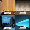 24W RGB LED Water Wave Light Bar with Remote | 200+ Colors & Adjustable Brightness for Gaming Room, Bedroom, Home Theater Ambiance Lighting (13.94 inch)