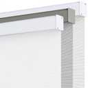 SHECUTE Cordless Blackout Roller Shades for Indoor Windows, Blackout Window Blinds for Home Living Room Bedroom and Office, Free Stop Roller Window Shades with Square Valance (35W x 64L, White) (35"W x 64"H, A.white)