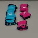 DT 6 Pairs Garden Gloves, Work Gloves with Latex Coating, Pink & Blue, Large, for Gardening, Yard Work