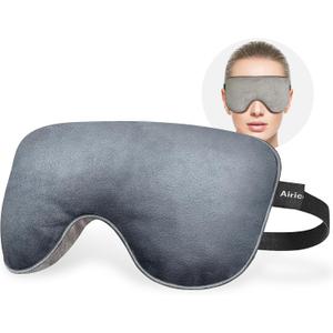 Lavender Heat Eye Mask, Microwavable Moist Heating Pad for Dry Eyes, Blepharitis & Stye, Blue, Soft & Durable, Adjustable Strap