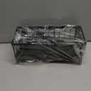 Cisily Sponge Holder for Kitchen Sink, Sink Caddy Organizer with High Brush Holder, Kitchen Countertop Organizers and Storage Essentials, Rustproof 304 Stainless Steel (Black, 9.25)