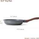 SENSARTE Nonstick Frying Pan Skillet, Swiss Granite Coating Omelette Pan, Healthy Stone Cookware Chef's Pan, PFOA Free (9.5 Inch)