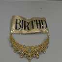 COCIDE "BIRTHDAY QUEEN Birthday Sash for Women Birthday Tiaras for Girls Decorations Set Rhinestone Headband Hair Accessories Glitter Crown for Party Supplies (Gold)