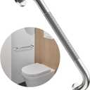16 Inch Anti Slip Shower Grab Bar,Munzong Stainless Steel Handicap Grab Bars for Bathtubs and Showers,Brushed Nickel Knurled Balance Bar,Safety Hand Rail Support Elderly Senior Bath Handle