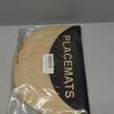 Noctiflorous Oval Braided Placemats Set of 6 Woven 12x18 Inch Non Slip Washable Heat Resistant Place Mats Round Tablemats for Dining Kitchen Party Daily Table Decor Dinner Mats (Beige Brown, 6)