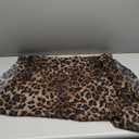 Leopard Print Shawls and Wraps for Women's Cheetah Hijab Scarf Voile Sheer Beach Scarves Sunscreen Head Shawl (Dark Brown)