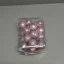 JULMELON 24PCS Pink Christmas Ball Ornaments Hanging Balls Shatterproof Decorations for Xmas Tree, Home Decor for Party, Holiday, Wedding, Anniversary, DIY Craft Decor Supplies (Pink, 1.57"/40 MM)