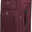SwissGear Sion Softside Expandable Luggage, Merlot, Checked-Large 29-Inch