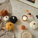 Pumpkin Pillow, Fall Decorative Pillows for Couch, Pumpkin Plush Throw Pillows for Bed (White, 11 Inches)