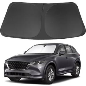 Windshield Sun Shade Custom Fit for 2017-2024 2025 2026 Mazda CX5 CX-5 Accessories Front Window Sunshade Shield Blocker Keeps Car Cool