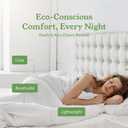 California Design Den 100% Organic Cotton Standard/Queen Pillow Cases 2, Soft Percale Weave Cotton Cooling Pillowcases (Blue Hydrangea)