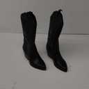 Monrovia Western Cowgirl Boots for Women, Wide Calf, Low Block heels, Pointed Toe, Embroidered, Chunky Heel Mid Calf Cowboy Boots   8.5