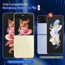 [8 in 1 Privacy Screen Protector for Samsung Galaxy Z flip 6, 2 Inner Soft Black TPU Foldable Film, 2 Tempered Glass Privacy Front/Back Screen Saver, 2 Camera Protector, 2 Side Film