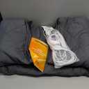 Heated Mattress Pad Twin Size,Electric Mattress Pad with Preheat Functions, Bed Warmer with 12 Heat Settings Controller & 1-12 Hours Auto Shut Off, Machine Washable (39"x75",Grey) (Gray)