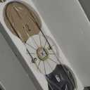 A Modern-Designed Wall Clock with A Round Dial and Square Wooden Board is Suitable for Home and Office Decoration Suitable for Kitchen, Living Room or Office(Style 1)