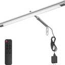 Picture Lights for Paintings Plug in, 16" Adjustable LED Picture Light Art Light with Timer, Remote Control Gallery Painting Wall Light for Picture Display Frame Dartboard Art Work (Nickel)