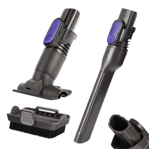 Vacuum Crevice Tool Brush Replacement Parts Compatible with Shark Pet Cordless Stick IX141 IZ162H IZ163H IZ362H IZ562H IZ140 IZ142 UZ145 Removable Two-In-One Tool Brush Attachments for D-Shaped Vacuum