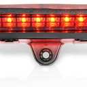 3RD Brake Light Smoke Red Full High Mount Center Stop Lamp Compatible with Mustang 2010-2014 AR3Z13A613A T20A008-EHS1