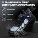 OrthoComfoot Men's Orthopedic Diabetic Wide Running Shoes: Comfortable Arch Support Sneakers for Plantar Fasciitis, Foot & Heel Pain Relief - Casual Work Walking Shoes (K1-black)