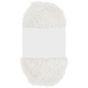 PATIKIL 1 Skeins 109 Yards Scrubbie Yarn, Sparkle Yarn Polyester Scrubbie Sparkle Glass for Dishcloths Crocheting Knitting Blanket Rug Sweater Scarf Hat, White