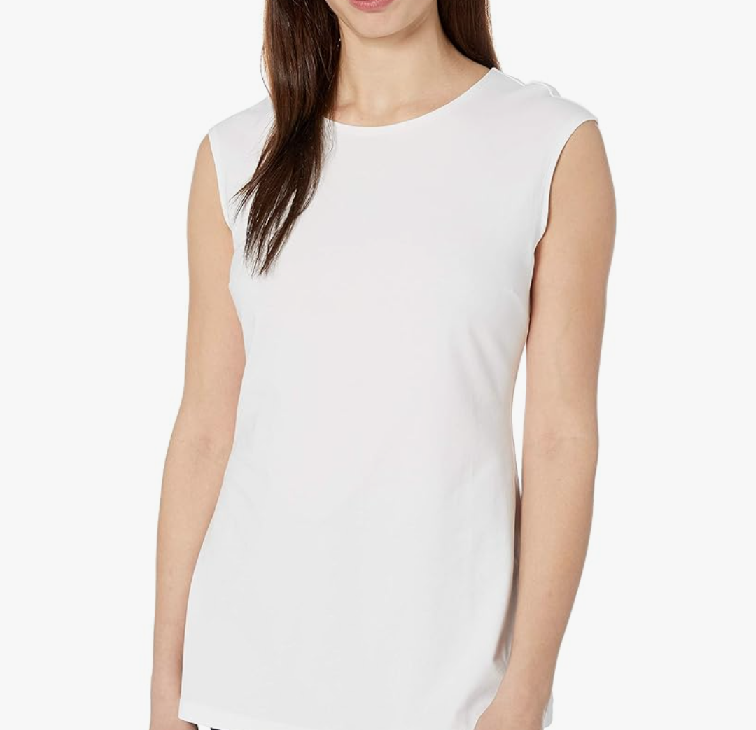 Tank Top for Women Sleeveless Summer Crewneck Casual Loose Tunic Tops Shirts, XL