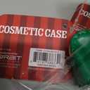 3 x clear transparent travel cosmetic pouch featuring